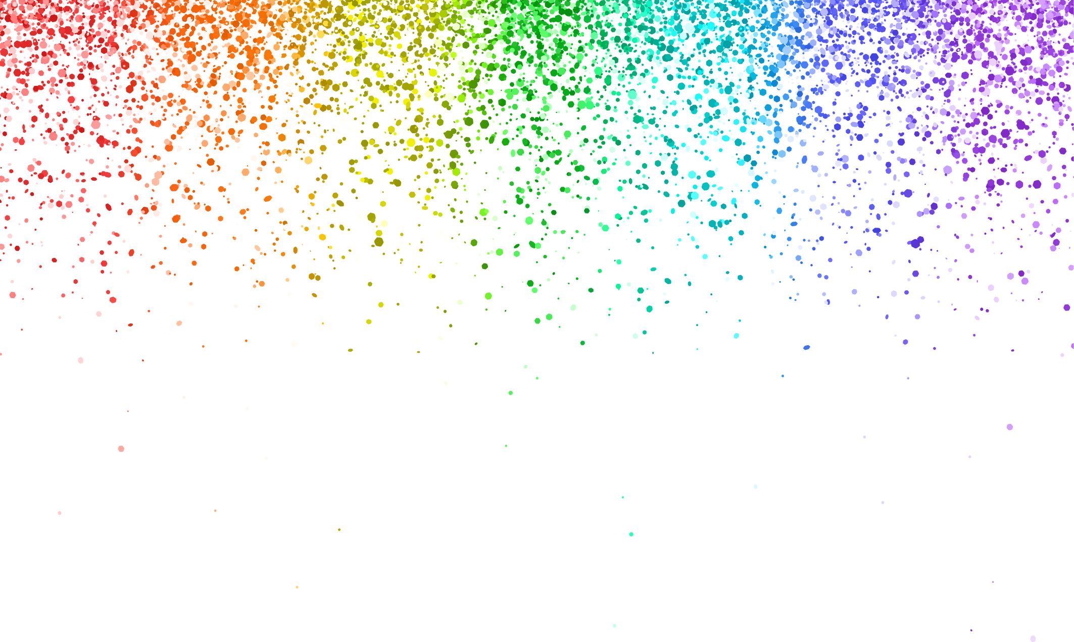 Falling Rainbow Glitters